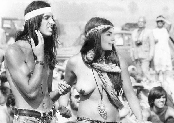 Jackie O. on acid at Woodstock